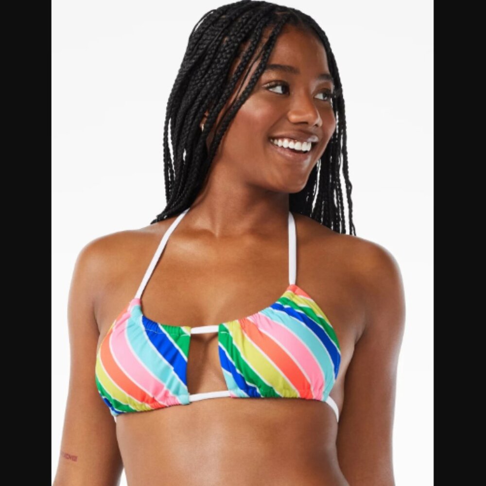 Love & Sports Women's Swim Malibu Bikini Top Multicolor Size XL